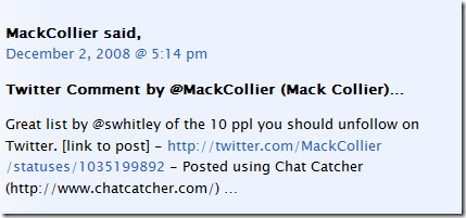 Chat Catcher