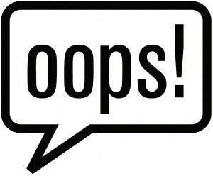 oops sign bubble